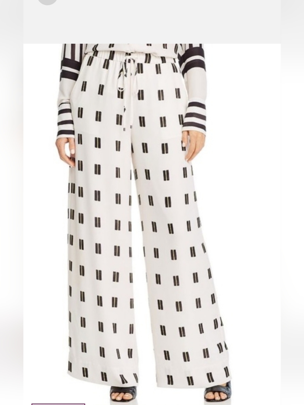 Brochu Walker Black and White Wide Leg Pants Size XS Can Also Fit A Small Size